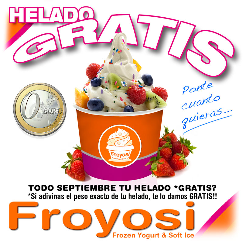 Helado Gratis en Froyosi